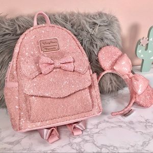 Disneyland® Minnie Mouse Sequined Pink Set | NWOT